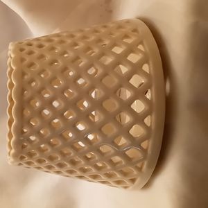 Ceramic candle shade topper